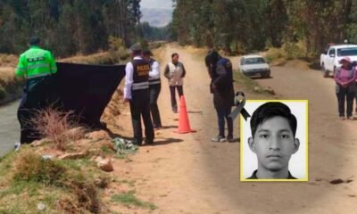 Universitario desapareció tras fiesta de Santiago y fue hallado sin vida en canal Cimir de El Mantaro