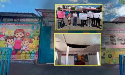 Padres de familia exigen nuevo colegio tras aparición de grietas por el sismo