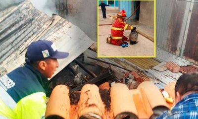 Cocina a leña habría provocado incendio en tercer piso de vivienda