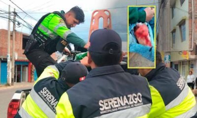Motociclista resulta herido tras accidente con una miniván en la avenida San Carlos
