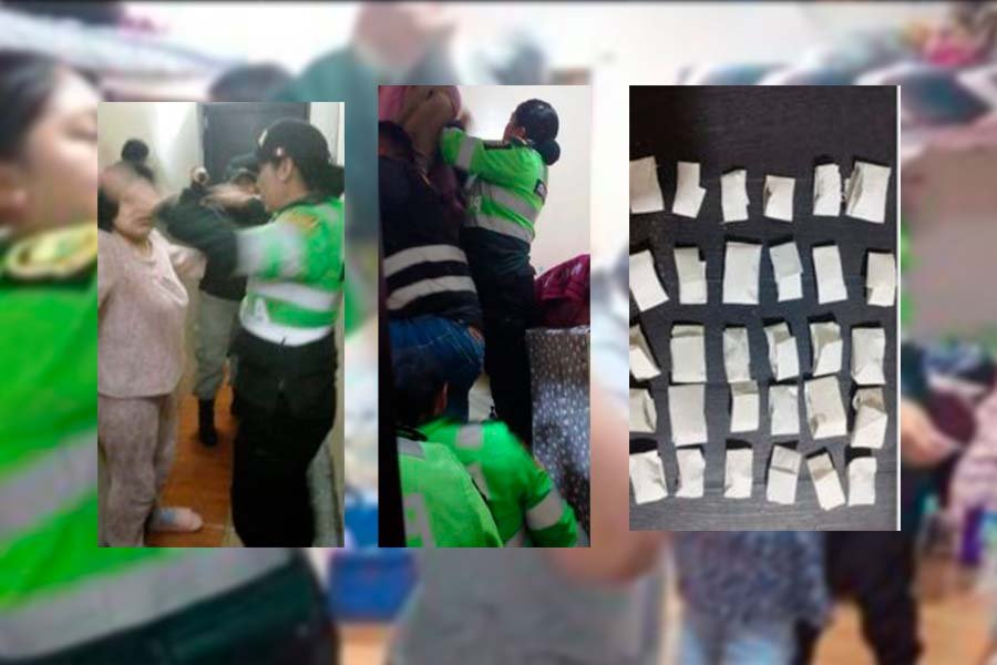 Incautan 30 envoltorios con marihuana y otras drogas en penal de mujeres de Concepción