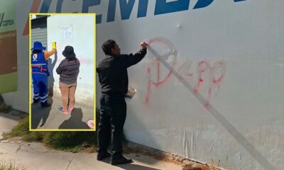 Autoridades buscan identificar a responsables de pintas en el centro de Chilca