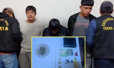 Grupo Terna interviene a presunta banda dedicada a la microcomercialización de droga en Huancayo