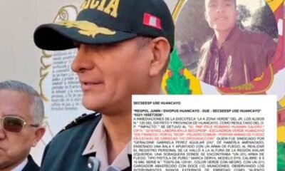 Detienen a suboficial PNP acusado de amenazar con arma de fuego a una mujer en Huancayo
