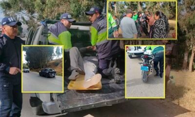 Dos jóvenes trabajadores resultan heridos tras choque entre motocicleta y camioneta en Concepción