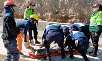 Joven resulta herido tras caer desde 10 metros en inmediaciones del puente La Cantuta