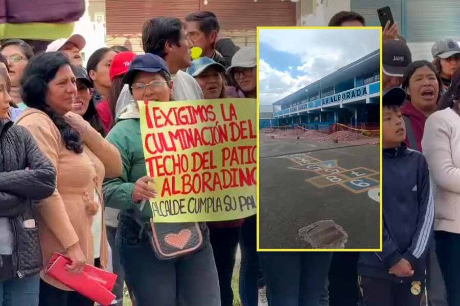 Padres pagan hasta S/350 al mes por locales ante paralización de colegio en El Tambo