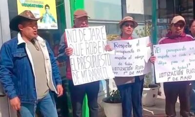Vecinos se encadenan frente a Municipalidad de El Tambo por presunta suspensión de presupuesto para pistas y veredas