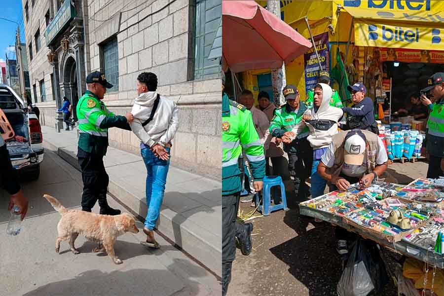 Sujeto habría intentado agredir a policía durante intervención en Huancayo