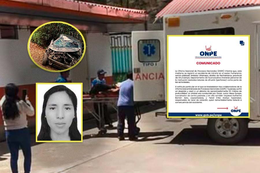 ONPE confirma muerte de trabajadora tras accidente durante perifoneo en Churcampa