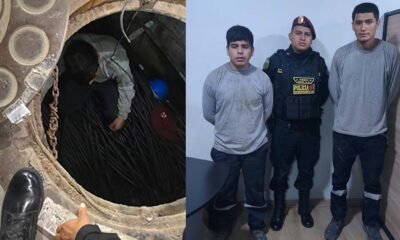 Capturan a dos presuntos integrantes de “Los Roba Cables” con cerca de una tonelada de fibra óptica