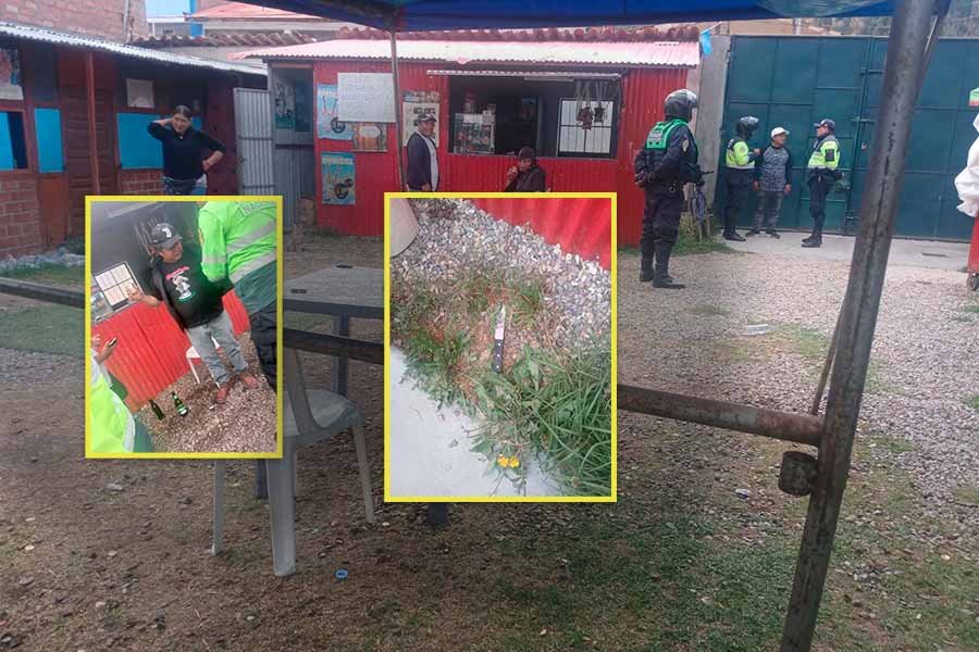 dos sujetos protagonizan altercado con cuchillo por presunta deuda