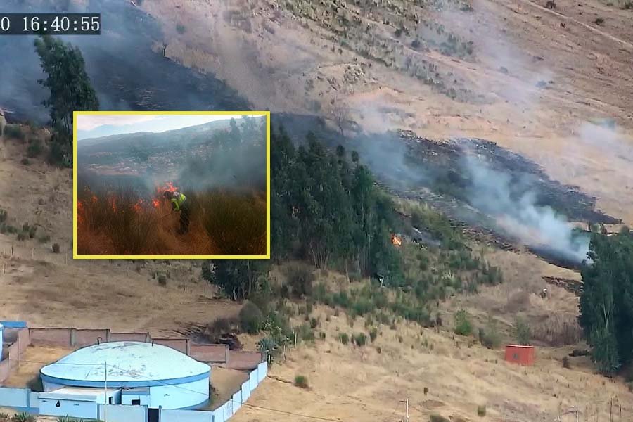 Incendio forestal es controlado tras consumir varias hectáreas de pastizal en Vista Alegre