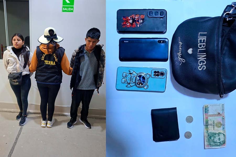Policía detiene a dos jóvenes por presunto hurto de celular y receptación