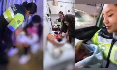 Serenos auxilian a bebé de cuatro meses que se encontraba en la vía pública junto a su madre