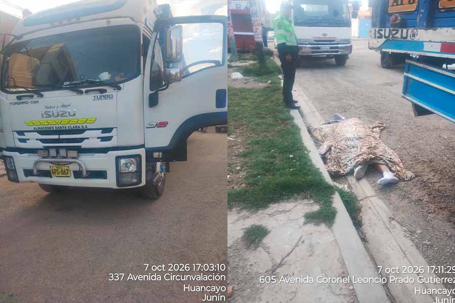 Hombre muere tras ser atropellado por camión en Ocopilla