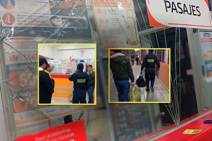 Serenazgo interviene en disturbio registrado en agencia de transportes MiBus en Chilca